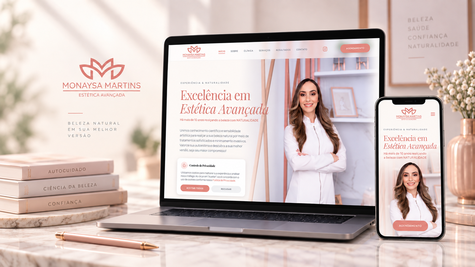 Site para Clínica de  Estética